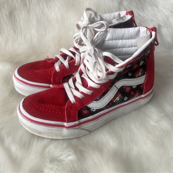 EUC Vans High Top Zip Up Butterfly - Picture 3 of 6